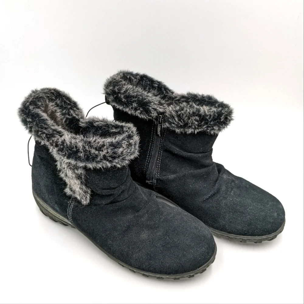 NWOT Khombu Black Faux Fur Boots 8 Women